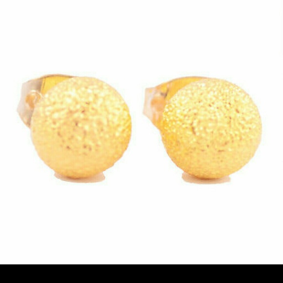 14k gold filled ball earings