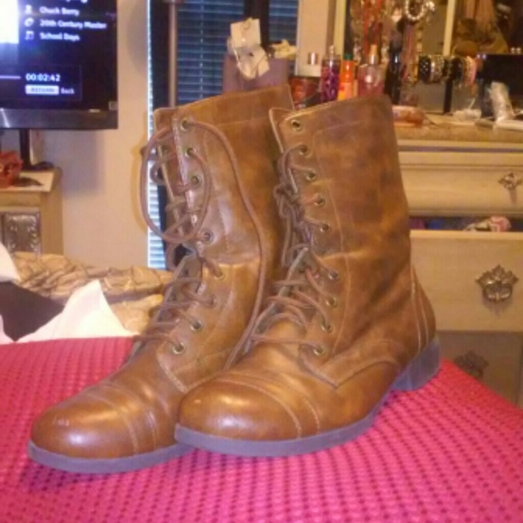 Brown Combat Boots!