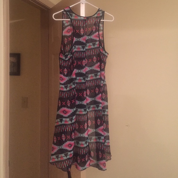 Sold locally *** Sheer hi-low tank top