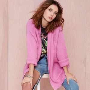 UNIF pink chunky cardigan