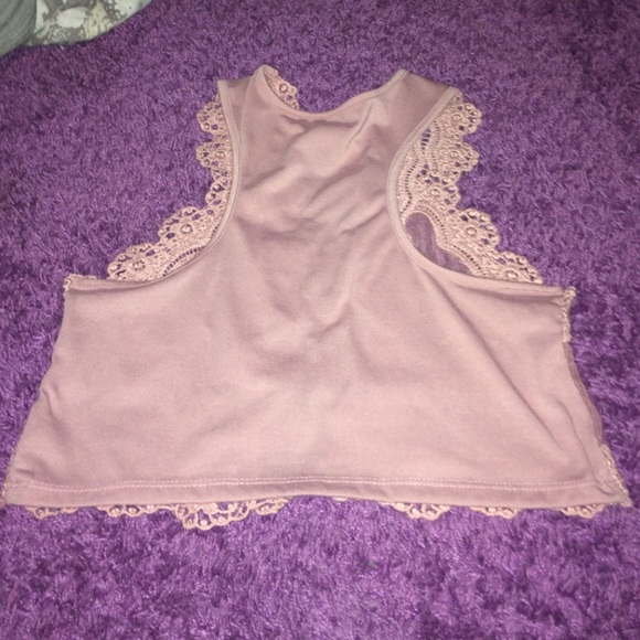 Pink crochet and mesh vest - Picture 4 of 4