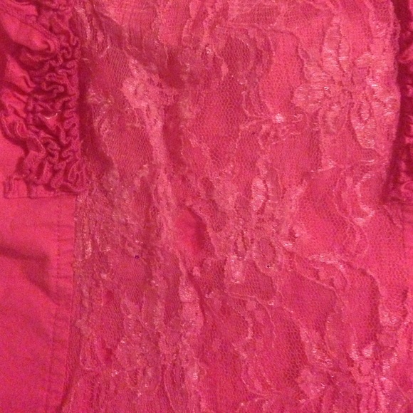 Lace button up top - Picture 3 of 3
