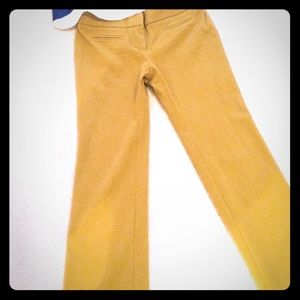 LOFT Mustard Colored Marisa Slacks