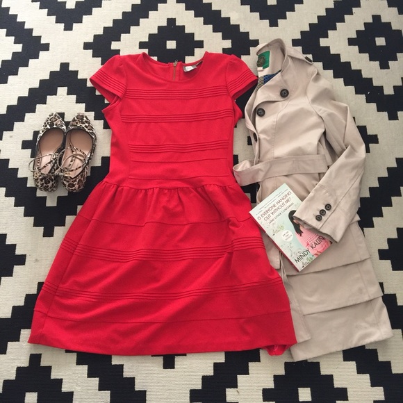 Girls of Savoy Pintucked Ponte Dress