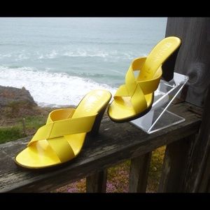 Playful Bright Yellow Sandals