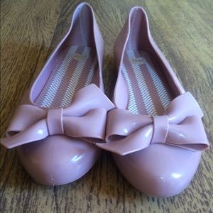 SOLD Melissa ballet flat nude bow shoes