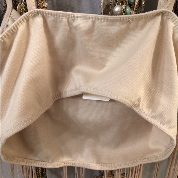 Nude fringe bralette - Picture 3 of 3