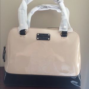 Kate Spade Tan & Black Patent Leather Purse