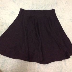 Dark blue high waisted skirt