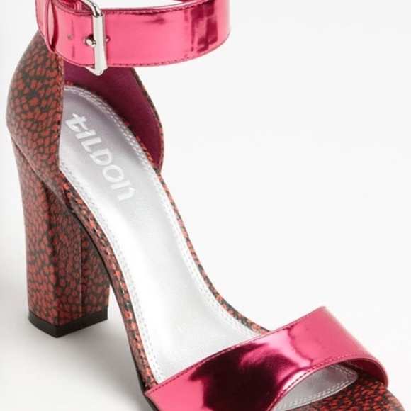 Metallic Pink Tildon Heels