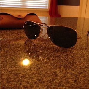 Ray-Ban Gold Cockpit aviators