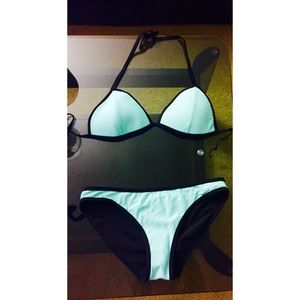 Neoprene triangl bathing suit