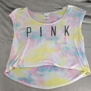 VSPINK TYE-DYE CROP TOP