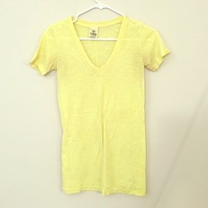 PINK Victoria's Secret bright yellow tshirt