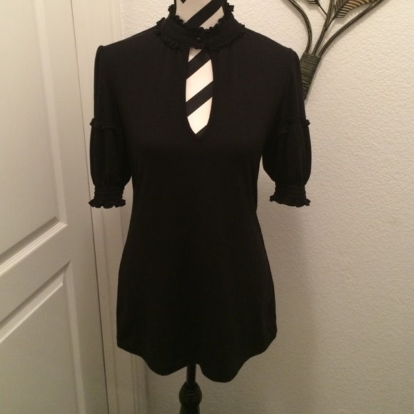 Black Key Hole Top by Charlotte Russe