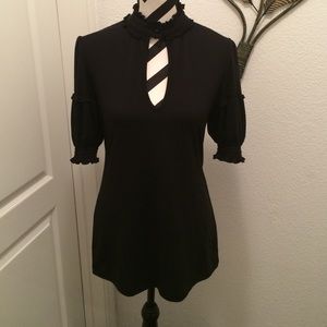 Black Key Hole Top by Charlotte Russe