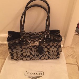 Authentic coach hand bag with dust bag