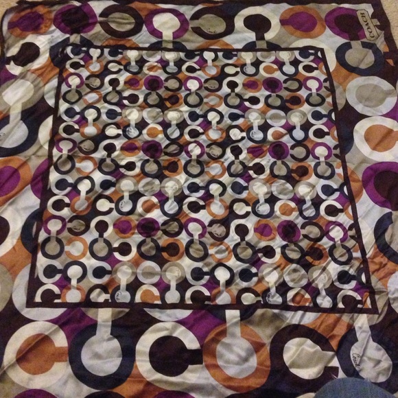 2 Coach silk scarf (Bundle)