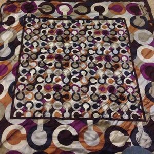 2 Coach silk scarf (Bundle)