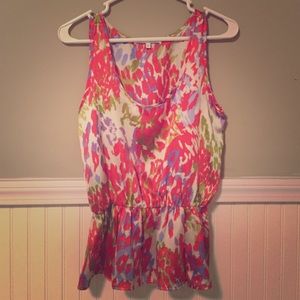 Peplum Pattern Tank top