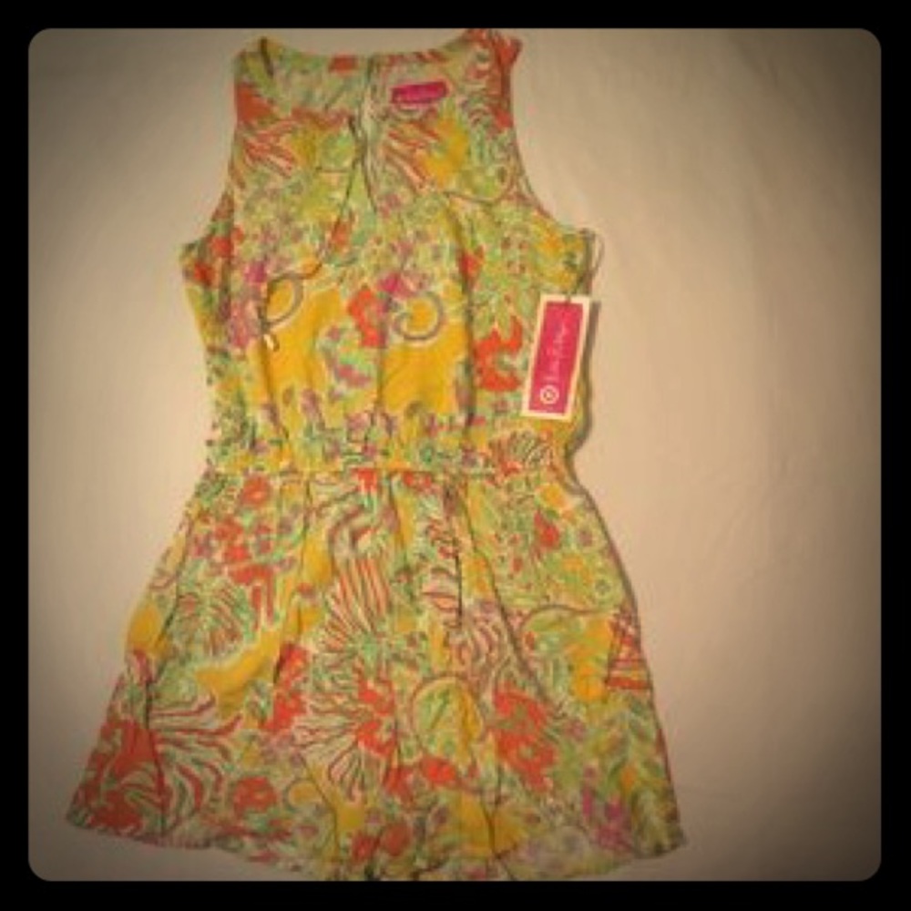 Lilly Pulitzer For Target Yellow Challis Romper💕