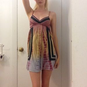 Tie die baby doll dress