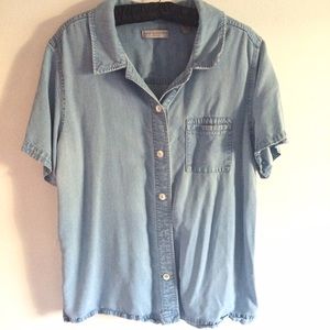 Denim Button-Up