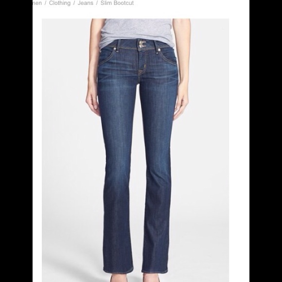 Hudson Dark Wash Bootcut Jeans!