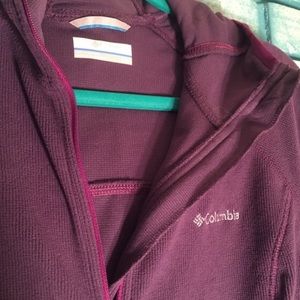 Columbia Purple Fleece Zip-Up Jacket