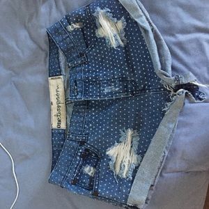 Poka dot shorts from Brandy Melville