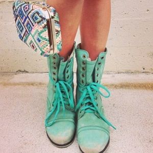Teal Steve Madden troopas 7