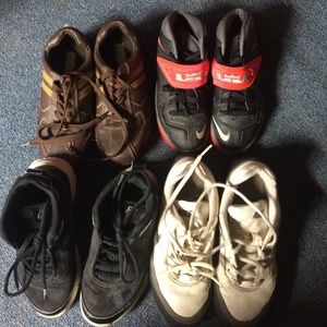 Bundle 4 pair boys shoes sz 1 1/2, 2, 2 1/2,