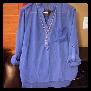 Dark blue casual shirt