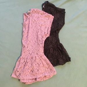 Lace Peplum Shirts bundle 🌷 NWOT
