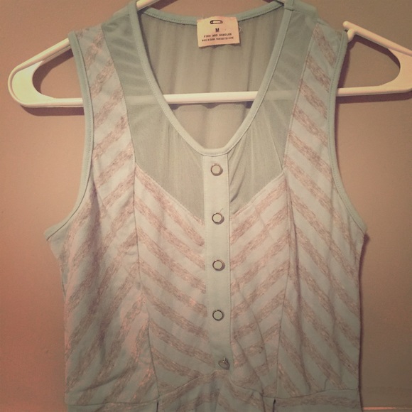 Striped Peplum Top
