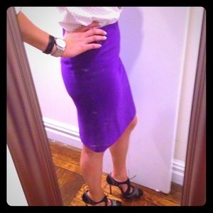 J Crew The No 2 Pencil Skirt size 2 Purple