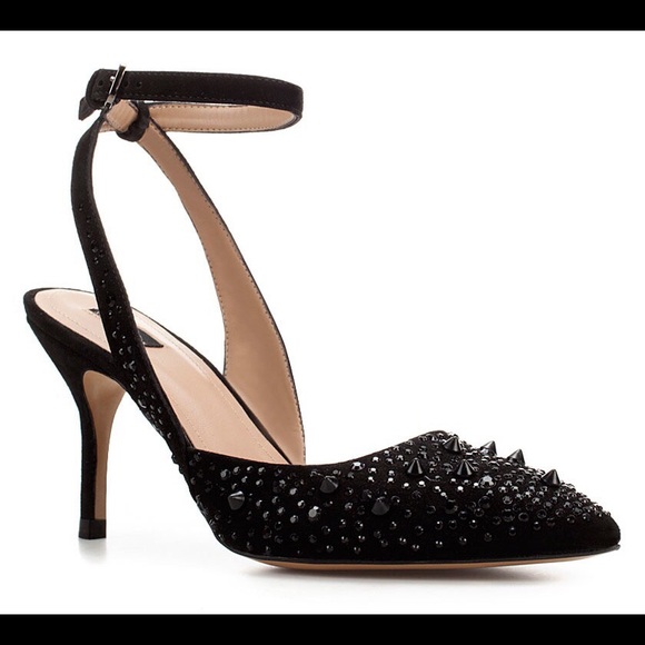 🚫SOLD🚫 sale💕Studded and crystal ankle heel - Picture 4 of 4