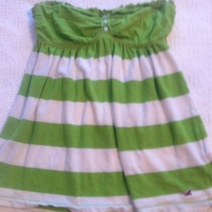 Strapless Hollister shirt sz sm