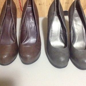 3 pair of shoes. $9 ea. specify color and type.