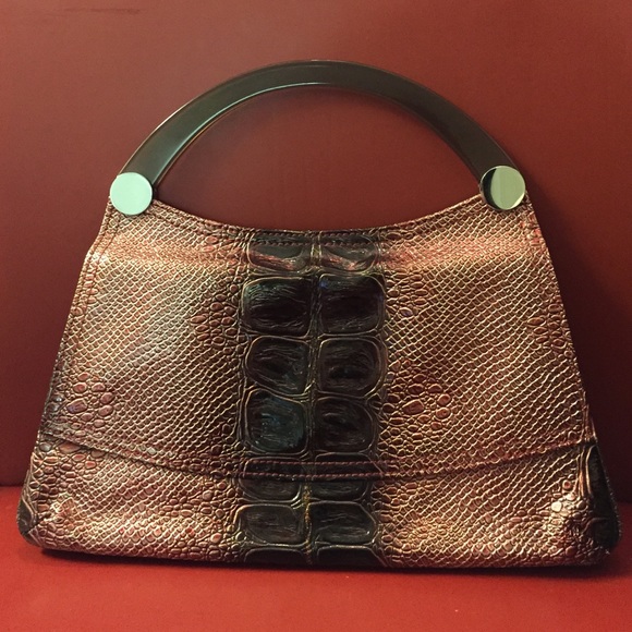 💄United color of Benetton faux snake skin purse