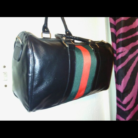 Leather handbag medium size