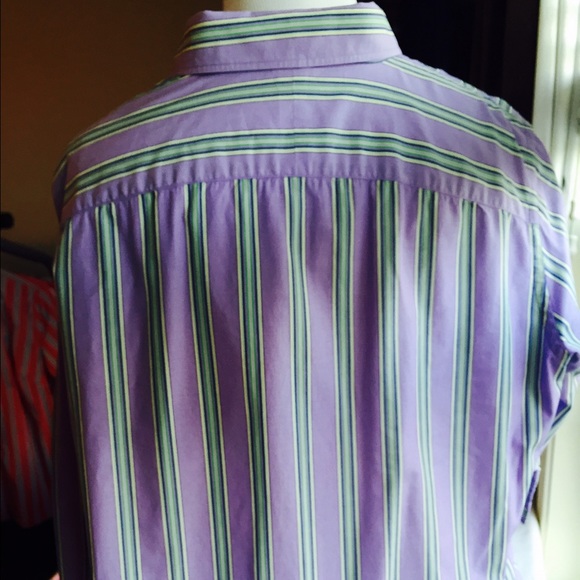 SOLD  Lauren stripe button down - Picture 3 of 4
