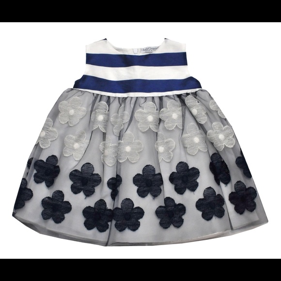 Baby Graziella blue and white dress