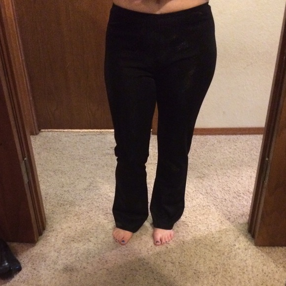 Black shimmery pants