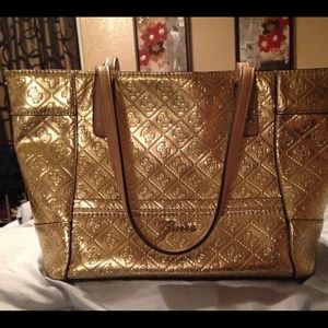 Guess gold purse