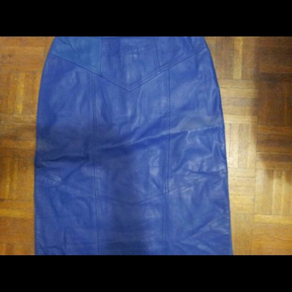 Leather Midi Skirt