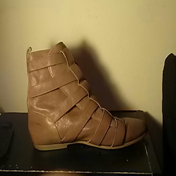 Taupe Sandal booties
