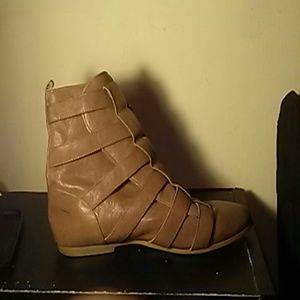 Taupe Sandal booties