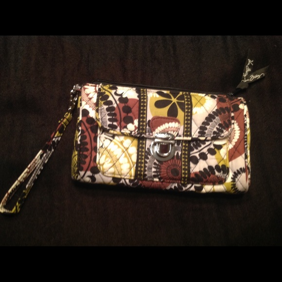 Vera Bradley wristlet - cocoa moss