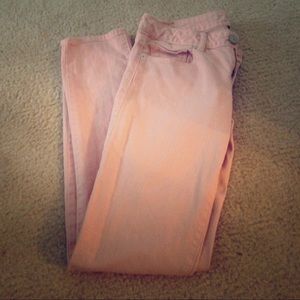 Pink skinny jeans